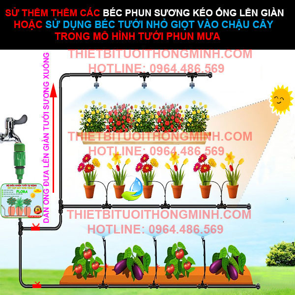 Top 4 hệ thống tưới cây tự động được tin dùng nhất hiện nay  Thủy Canh  Sài Gòn