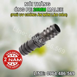 Nối thẳng ống pe 20mm Malee