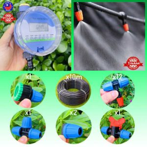 Bộ tưới cây phun sương hẹn giờ dùng pin 12 vòi Florain FS-06